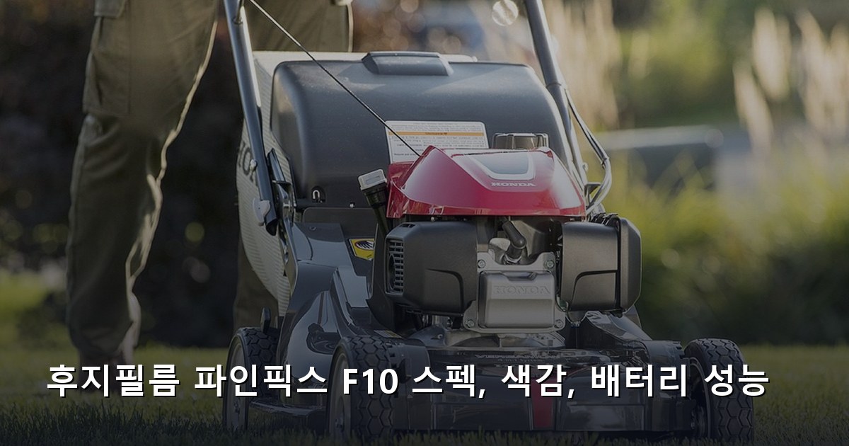 후지필름 파인픽스 F10 스펙, 색감, 배터리 성능